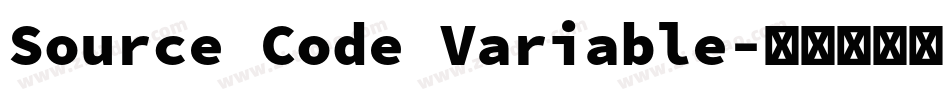 Source Code Variable字体转换